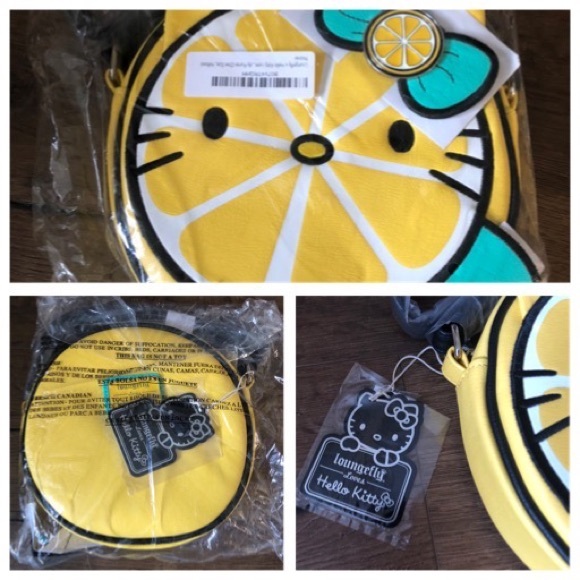 FREE SHIPPING! RARE HELLO KITTY-Loungefly (NWT) Lemon Crossbody Handbag - Picture 10 of 10